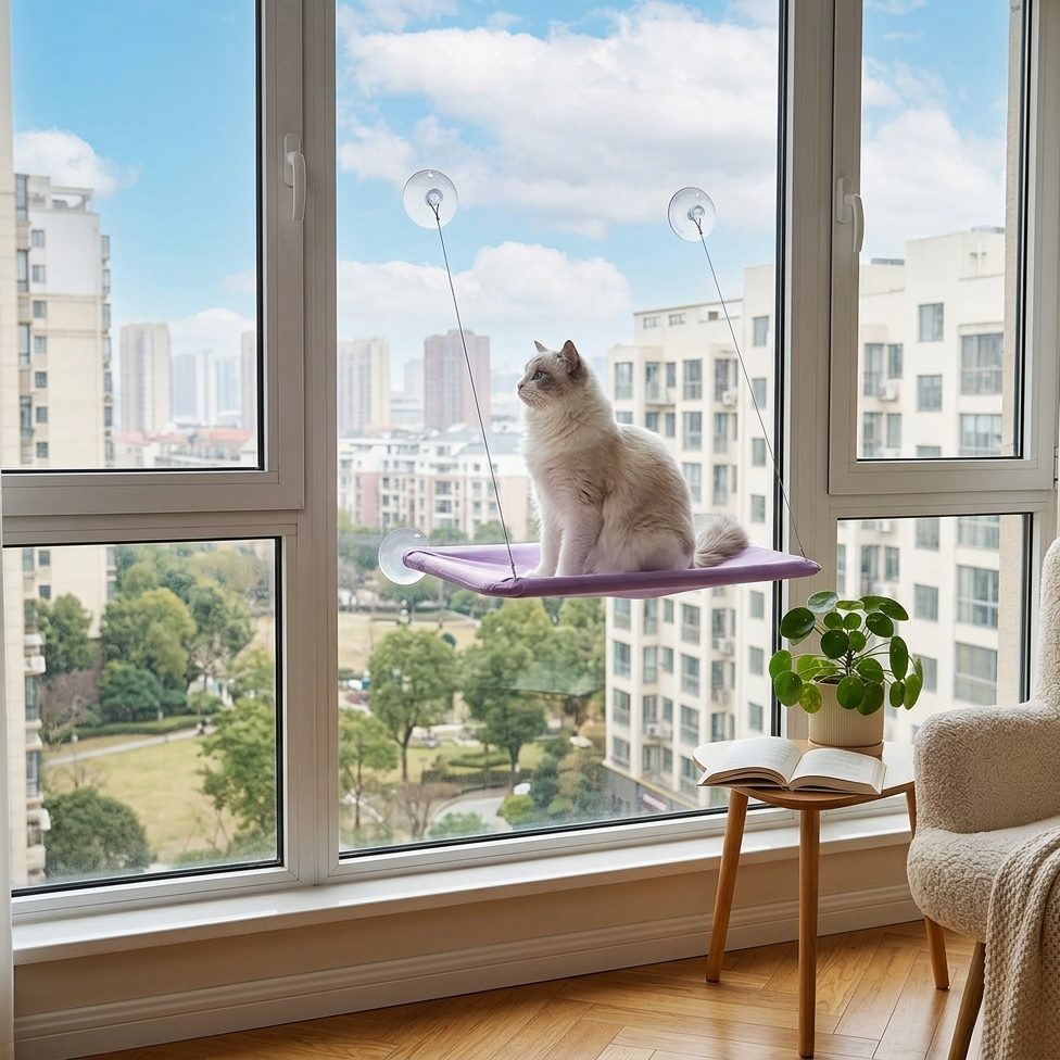 Le Hamac'chat – Son coin soleil préféré ☀️🐈