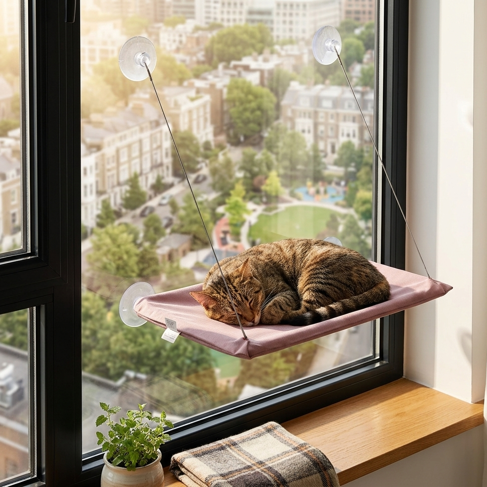 Le Hamac'chat – Son coin soleil préféré ☀️🐈