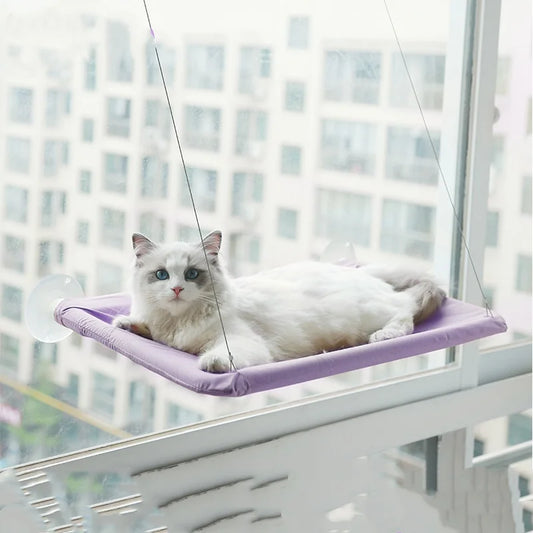 New Pet Cat Hammock Hanging Cat Bed Bearing 20 Kg Comfortable Sunny Window Seat Kitten Rock Climbing Frame Pet Supplies
