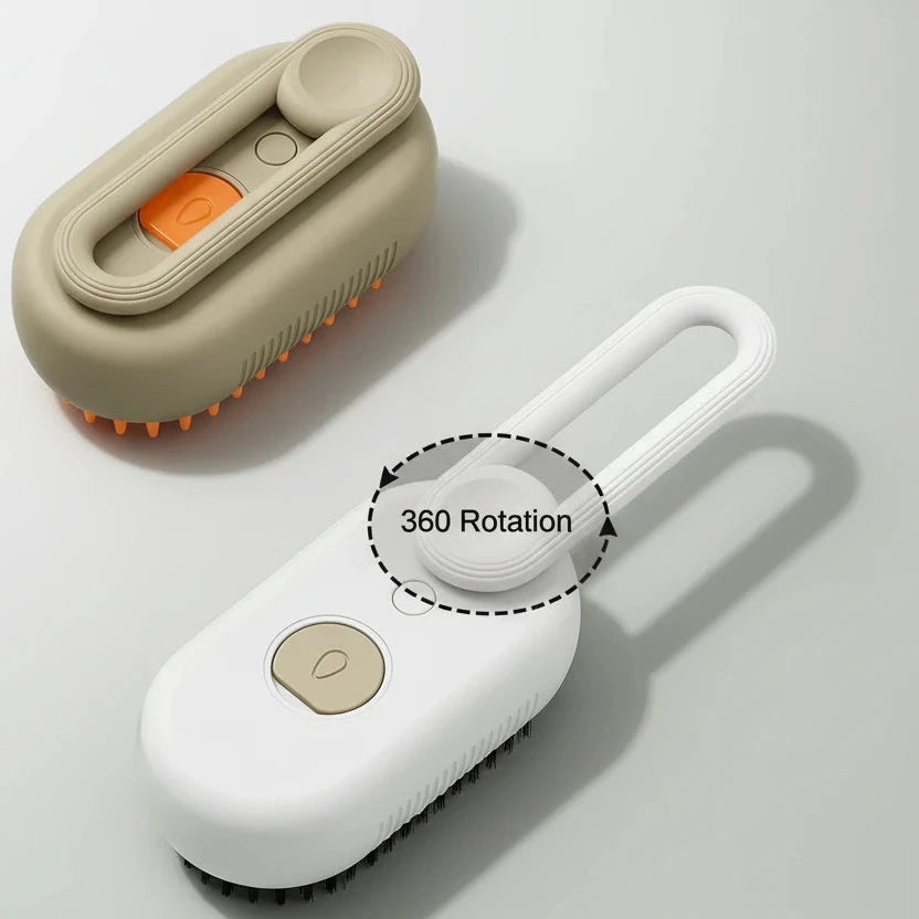 1~2Pcs Steam Pet Brush 3-In-1 Massage Dog Steamy Brush Spray Beauty Tangled and Loose Hair Removal Cats Grooming Comb Dogs