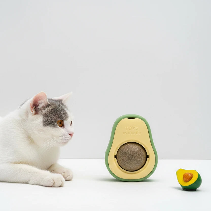 Natural Catnip Cat Wall Stick-On Ball Toy Scratchers Treats Healthy Natural Removes Balls to Promote Digestion Cat Grass Snack